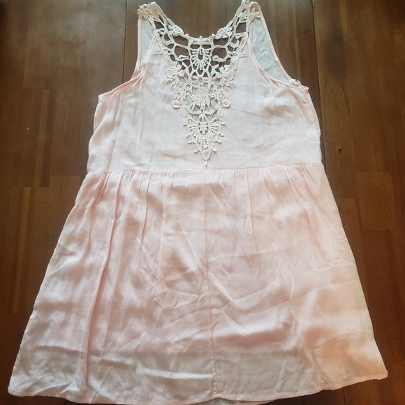 Altar'd State Light Pink Crochet Back Dress - Picture 6 of 7